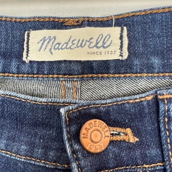 Madewell High Rise Skinny Jeans Dark Wash Blue sz 27 Classic Slim Stretch Denim - Picture 9 of 10
